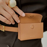 Ava Belt worn as a chic belt bag, versatile design inspired by quiet luxury aesthetics guided by Ani Han.