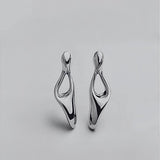 Flow Grace Earrings ( silver )