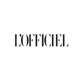 Black 'L'Officiel' logo 