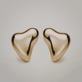 Flow - Heart Earrings (Gold)