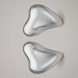 Flow - Heart Earrings (Silver)