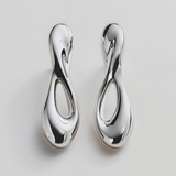 Flow - Infinity Earrings (Silver)