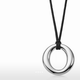 Eternal Circle Necklace by Enso Design Lab™ with 18k gold plating, pendant diameter 40 mm, sleek and timeless design.