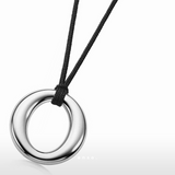 Eternal Circle Necklace by Enso Design Lab™ with 18k gold plating, pendant diameter 40 mm, sleek and timeless design.