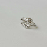 Knot | Earrings | Silver Color | Sustainable Brass