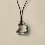 Flow - Heart Necklace (silver)