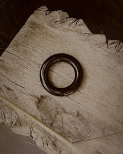 Minimalist Enso Black Bracelet