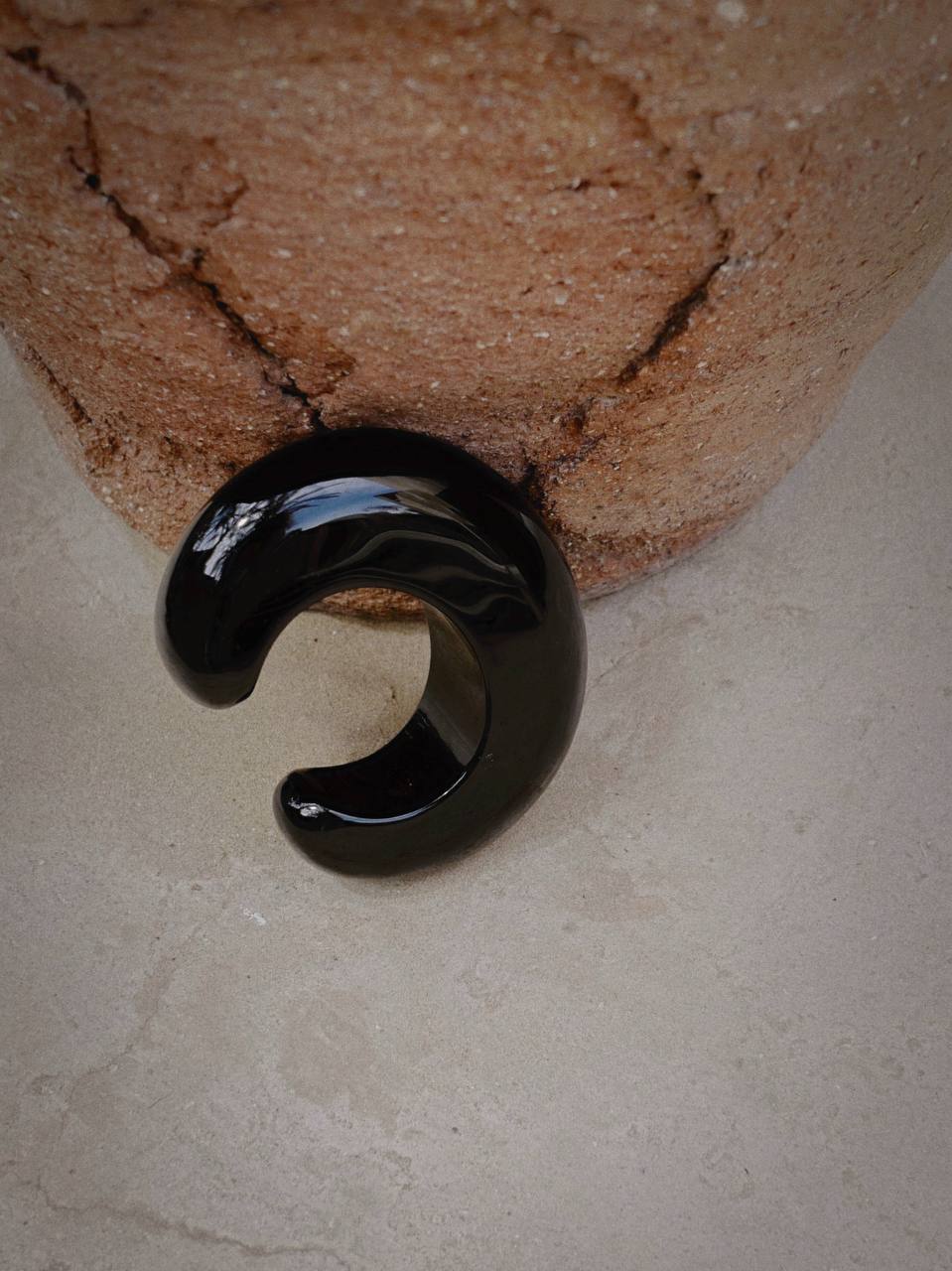 Zen flow Cuff | Bracelet | Black Color | Innovative Polymer