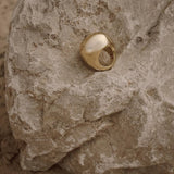 ZenFlow | Ring | Gold Color | Sustainable Brass