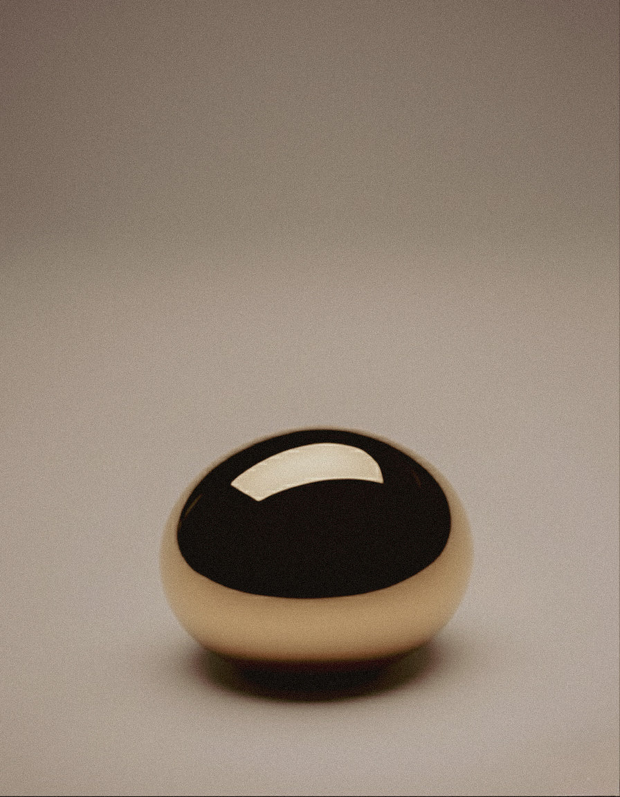 Flow Ring - gold-plated sculptural brass ring