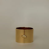 Drop Cuff Gold by Enso Design Lab™, designed by Ani Han – a minimalist 18K gold-plated bracelet with a sleek, organic design.